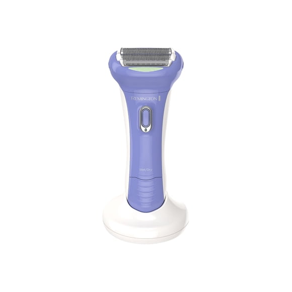 Remington WDF5030A Smooth & Silky Electric Shaver for Women, 4-Blade Smooth Glide Foil Shaver and Bikini Trimmer with Almond Oil Strip, Purple/White