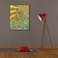 thumbnail image 4 of Epic Graffiti 'Psychedelic Rainbow Trout Fish' by Rebecca Wang Art, Canvas Wall Art, 26"x34", 4 of 8
