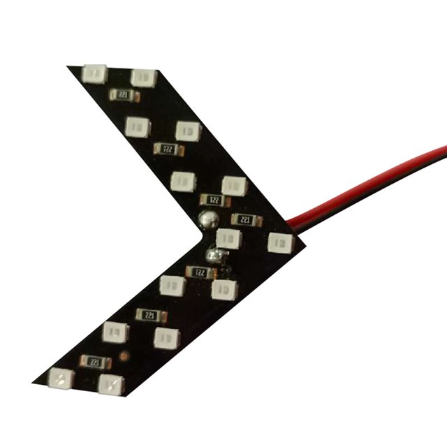 2 Pcs 14SMD Indicateur de Signalisation Arrière Panneau Flèche LED Miroir Clignotant