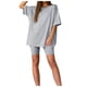 thumbnail image 4 of Conjunto deportivo de manga corta y pantalones cortos para mujer, para yoga y running - S-XXXL, 4 of 5