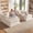 Beige, variant on Garaneeds 106" U-Shaped Modular Boneless Sectional Sofa for Living Room, Cloud Couch with 2 Ottomans, 43" Deep Seats, Corduroy Fabric, 5-Piece, Black