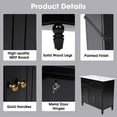 thumbnail image 4 of MAYEERTY 36" Bathroom Vanity with Sink Black Cabinet Drawers Solid Frame MDF One Package, 4 of 6