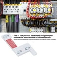 thumbnail image 4 of Engine Interlock Kit, Aluminum Alloy Generator Interlock Panel High Hardness Easy To Install Ensure Safety Anodized  with 3/16 Drill Bit for Factory, 4 of 7