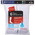 thumbnail image 3 of AmPm Chaussettes Tube Montantes pour Hommes, Lot de 6, Blanches (6-14), 3 of 5