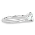 thumbnail image 3 of 2.00Ct Cushion Cut Moissanite Trilogy Engagement Ring, Pear Side Stones, 14K White Gold, US 11.5, 3 of 7