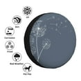 thumbnail image 4 of Sikiie White Dandelion PVC Leather Spare Tire Wheel Cover Spare Tire Cover, for Car Truck SUV Camper Trailer Universal Fit(14-17in)-16 inch, 4 of 6