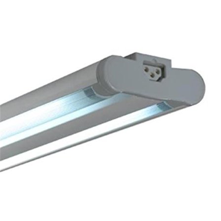 SG5AT-35-30-SV 35W Sleek Plus Twin Adjustable Grounded T5 Light Fixture, Silver