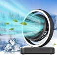 thumbnail image 2 of Black Shaking Desktop Air Circulation Supplementary Lighting Usb Dormitory Home Office Compact Efficient Cooling, 2 of 6