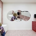 thumbnail image 2 of Etiqueta engomada de la pared con espejo de acrílico 3D redondo DIY calcomanías de espejo de círculo decoración de la sala de estar del hogar papel tapiz sidaley JJ11040-01, 2 of 5