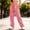 A32 Pink, variant on Loose Fit Drawstring Waist Joggers for Women Soft Flowy Sweatpants Lounge Bottoms Side Pockets Design Casual Home Trainingwear