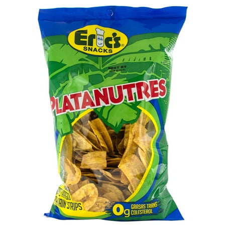 Eric's Long Cut Plantain Chips in Bag, Crunchy 12oz Snack