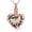 A Rose Gold-Blue, variant on Butterfly Heart Urn Necklaces Cremation Jewelry for Ashes for Women Men Memorial Human Ashes Pendant