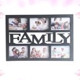 thumbnail image 2 of Collage Family Picture Frame Plastic Photo Frame Displays Six 4x6 Inch Pictures (Black), 2 of 6