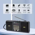 thumbnail image 2 of JOC Portable HIFI Stereo Wireless Digital Pocket FM Radio with FM/USB/TF Card Modes,Red, 2 of 9