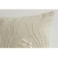 thumbnail image 4 of Ecru Throw Pillow Cover, Peacock Feather Mother Of Pearls Throw Pillow Cover, 20x20 inch (50x50 cm) Pillow Cover, Floral Contemporary Pillow case, Linen, Birds - Pearly Peacock Feather, 4 of 4