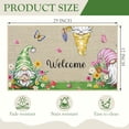 thumbnail image 3 of Welcome Spring Door Mat, Non Slip Funny Gnomes Entrance Mats Spring Summer Floral Butterfly, 30 x 17 Inch Rubber Kitchen Doormat for Holiday Seasonal Farmhouse Decoration, 3 of 6