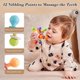 thumbnail image 5 of Juguetes de piscina, juguetes para bebés, juguetes para niños pequeños, esfera de agarre texturizada multisensorial con rotación y suaves sonidos de sonajero, pelota de plástico para actividades., 5 of 7