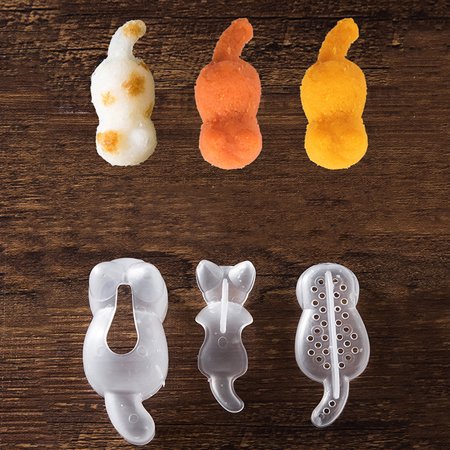 

Sushi Making Kit Kitty Shape Rice Ball Molds Bento Accessories DIY Picnic Tools