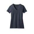 thumbnail image 2 of District Made Ladies Perfect Blend V Neck Tee-4XL (Heathered Navy), 2 of 3
