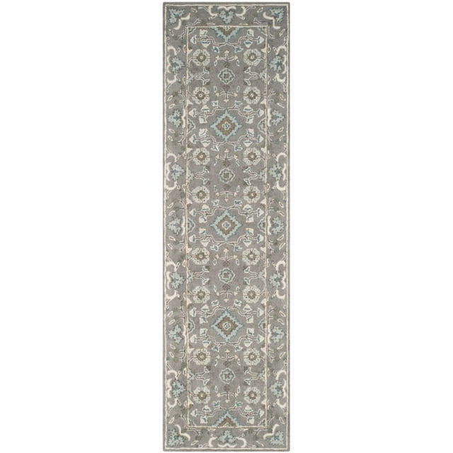 Safavieh Blossom Collection BLM218A Handmade Grey Premium Wool Area Rug (8' x 10')
