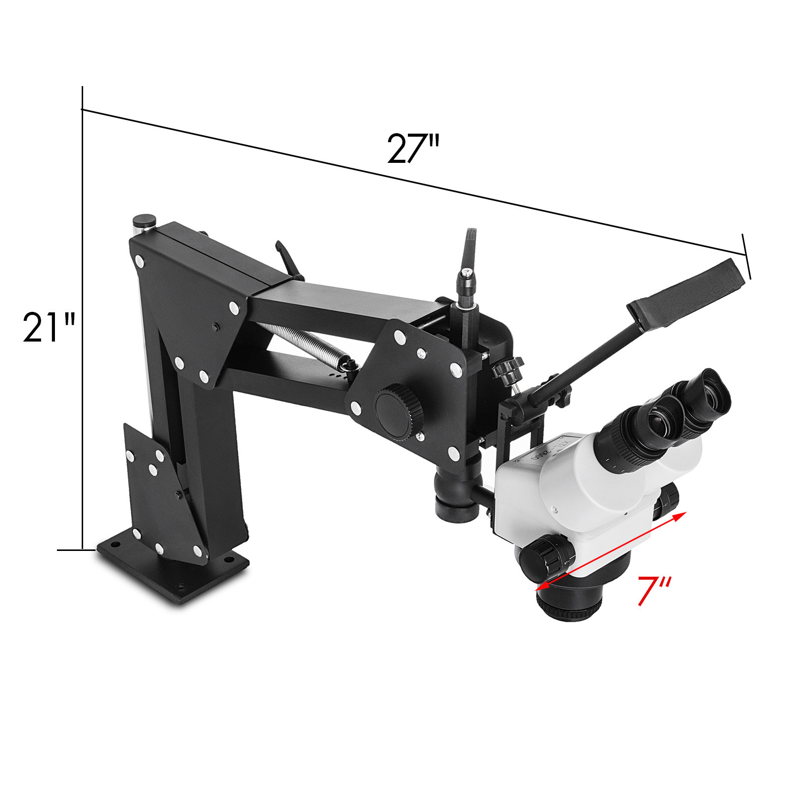 VEVOR Micro Inlaid Mirror Multi-Directional Microscope with Spring Bracket 7X-4.5X Multi-Directional Micro-Setting Microscope Jewelry Tools - image 2 of 9