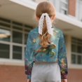 thumbnail image 3 of DISNIMO Christmas Sea Turtle Print Girls Sweatshirt Crop Tops for Kids Teens Cropped Crew Neck Pullover Tops Soft Loose T Shirt Fashion Long Sleeve Clothes, 3 of 7