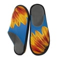thumbnail image 2 of IAUYY Memory Foam House Slippers Suitable for Both Men and Women. Comfortable, Anti-Slip Plush Flat-Bottomed Slippers The Best Holiday Gift Sunflower Petals, 2 of 9