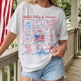 thumbnail image 2 of USA 250th Anniversary T-shirt, 4th of July American Flag Shirt, Memorial Day Graphic Shirt, Land of the Free T-Shirt, Statue of Liberty Tee, 2 of 5