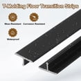 thumbnail image 3 of 2.9Ft x 0.39" T-Molding Floor Transition Strips, Flat Divider Strip, Black, 3 of 6