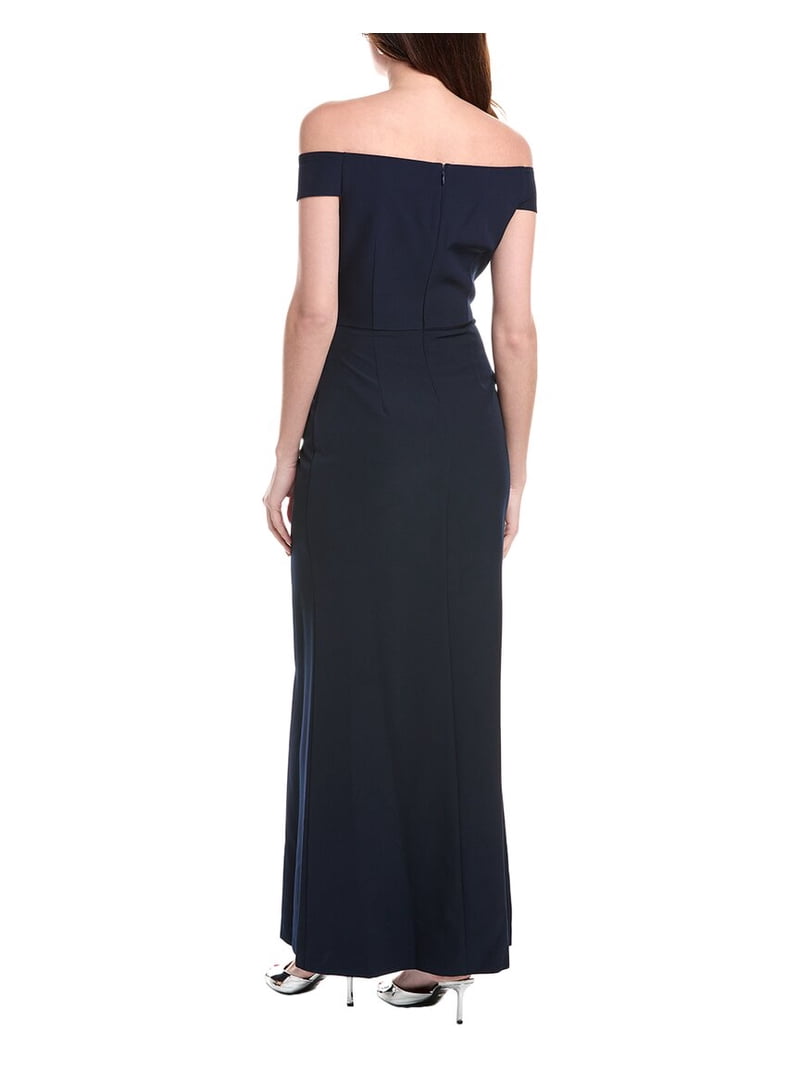 sachin and babi light blue dress Vince Camuto womens Off-The-Shoulder Gown, 10, Blue