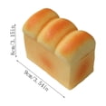 thumbnail image 2 of Realistic Bread Squishes Tool, Artificial Food Scented Stress Ball Reliever, Soft Foam Slow Rebound Hand Tool for Tension Relief, H, 2 of 2