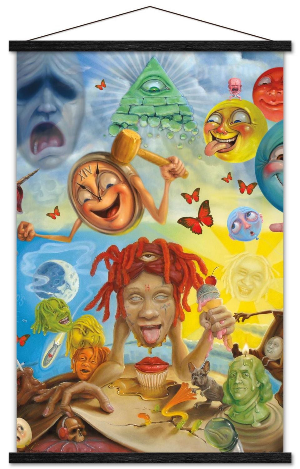 Trippie Redd - Art Wall Poster, 22.375" x 34" Framed