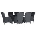 thumbnail image 3 of vidaXL Patio Dining Set Outdoor Dining Set Table and Chair Set for Garden, 3 of 11