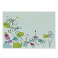 thumbnail image 1 of Floral Cutting Board, Chamomiles Daisy Flowers Spring Florets Blossoms Buds Leaves Nature Summer Design, Decorative Tempered Glass Cutting and Serving Board, Small Size, Multicolor, by Ambesonne, 1 of 1