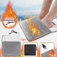 thumbnail image 2 of Foot Warmer Electric Heating Pad Soft Fleece Pad Cushion Feet Warm Floor Mat, 2 of 4