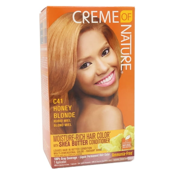 Creme Of Nature Liquid Hair Color Kit Honey Blonde, Pack of 2