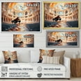 thumbnail image 4 of Designart "Hall Of Concert Halls art painting I" Architecture Floater Framed Canvas Print, 4 of 7