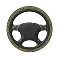 thumbnail image 5 of Cauagu Green Skulls Print Car Steering Wheel Cover - Universal Car Accessory for Diverse Cars for Steering Wheel with a Diameter of 14.5"-15", 5 of 7