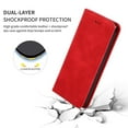 thumbnail image 5 of iPhone XR Leather Case, Dteck Smooth PU Leather Flip Folio Wallet Card Slots Case Cover Stand Feature & Magnetic Closure For Apple iPhone XR 6.1 inch, Red, 5 of 7