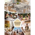thumbnail image 5 of Country Birds Tablecloth Square Table Cloth 54x54, Waterproof Tablecloth Outdoor Table Cloth, Envelope Postmark Vintage Farmhouse Botancial Washable Table Cover for Kitchen Dining Party, 5 of 8