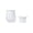 White, variant on DAMAI Hydroponic Plants Pots, Transparent Diamond Shape Self Watering Plastic Planter with Automatic Water Supply & Clear Container Design, Indoor Home Office Living Room Bathroom Shelf Decor