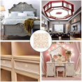 thumbnail image 5 of 2pcs ooden Applique Onlays 5.78inch Square Natural Unpainted Burlywood Onlay Wood Carved Onlay Applique Craft for Cabinet Furniture Doors Bed Door Ornamental Decor, 5 of 9