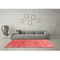 thumbnail image 3 of Ahgly Company Indoor Rectangle Abstract Red Modern Area Rugs, 2' x 5', 3 of 4