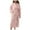 e-309Pink68, variant on Hifoo Women Ladies Autumn Winter Velvet Padded Robe Lengthened Bathrobe Fashionable Solid Color Sleepwear