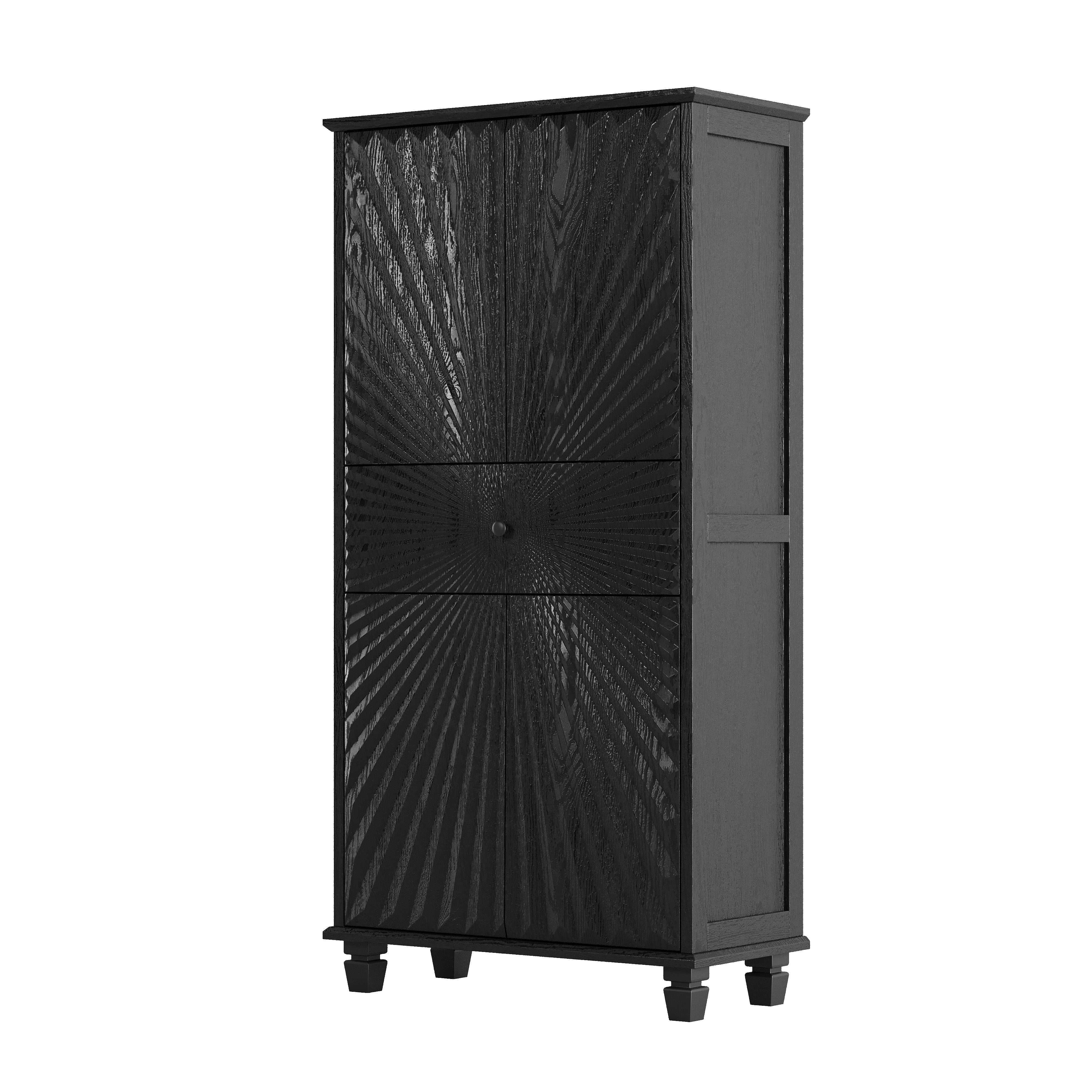Homy Casa Accent Storage Cabinet Modern Freestanding Cabinet Organizer for Bathroom Entryway Living Room Home