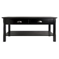 thumbnail image 3 of Winsome Wood Timber Coffee Table with Two Drawers, Black Finish, 3 of 8