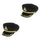 thumbnail image 1 of Bewildely Adulto chico capitán yate sombrero marinero sombrero Cosplay fiesta gorra disfraz negro chico 2piezas niño negro, 1 of 1