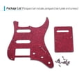 thumbnail image 4 of Ensemble de Protège-Piquets SSH à Perles Rouges pour Guitares Électriques American ST - Construction en PVC 4 Plis et Celluloïd avec Plaque Arrière, 18 Vis, Film Protecteur - Configuration Simple-Simple-Humbucker, Épaisseur de 0,1 Po, 4 of 6