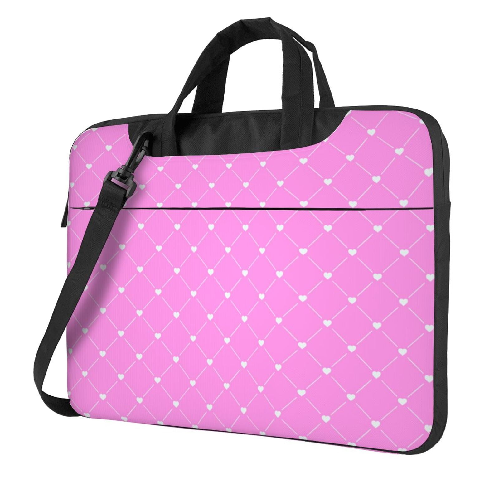 Pink Decorative Texture Laptop Bag, 15.6 inch Laptop or Tablet