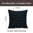 thumbnail image 2 of LALILO Throw Pillow Covers Floral Mosaic Arabesque Oriental Geometric Cushion Cover 18" x 18", 2 Pack, 2 of 6